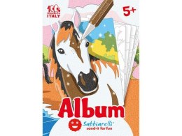 Album do kolorowania piaskiem Konie 5l+ SABBIARELLI Sabbiarelli
