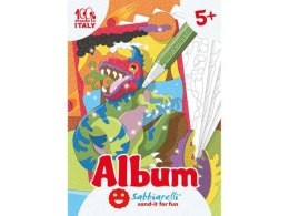 Album do kolorowania piaskiem Dinozaury 5l+ SABBIARELLI Sabbiarelli